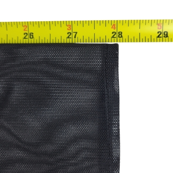 BCBGMaxAzria Mini Dress Size 12 Mesh Long Sleeves Cut Outs Persian Blue Black - Picture 11 of 12